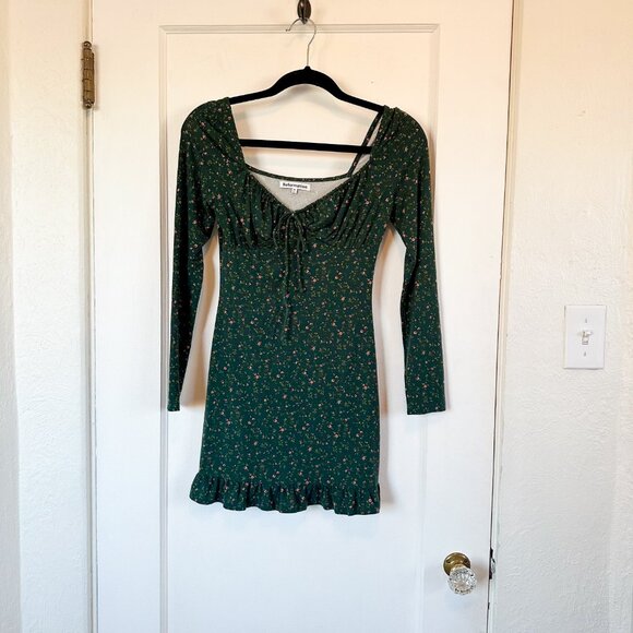 Reformation | Anjeline Floral‎ Mini Dress in Coriander Green Size XSmall - Picture 4 of 7